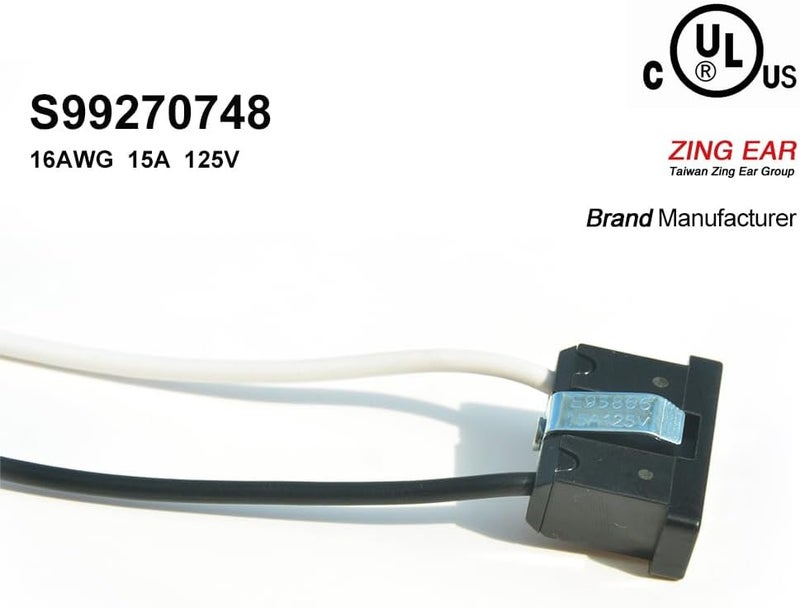 XCZZ S99270748 Receptacle for Broan Exhaust Fan,15A,125V,16AWG - Image 5